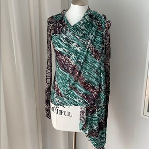 Bcbgmaxazria open cardigan snake print XS